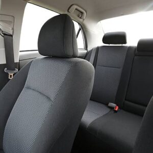 Car interior with back seats